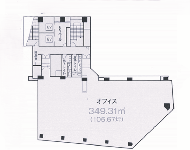 渋谷協和ビル9F 間取り図