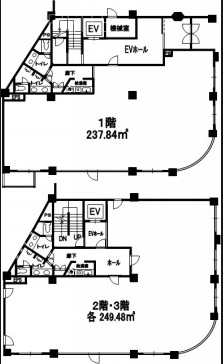ネオカミニート神宮前ビル2F 間取り図