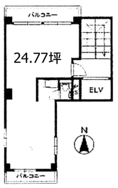 新富町1丁目ビルA 間取り図