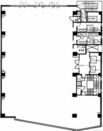 TOWA HATANOビル2F 間取り図