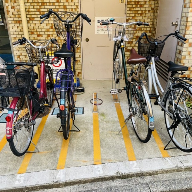 浜町パークハイツ 駐輪スペース