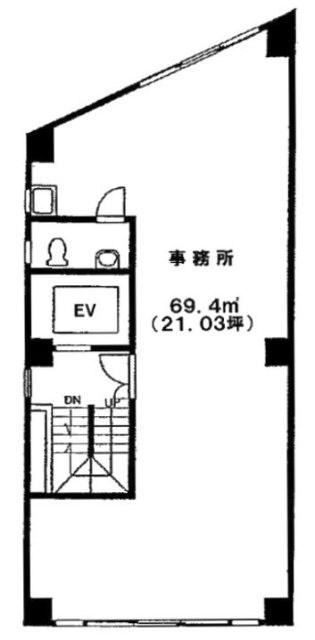 山口ビル4F 間取り図