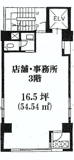 渋谷トーセイビル6F 間取り図
