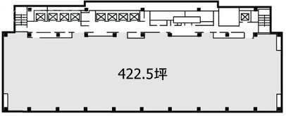 上野イーストタワー3F 間取り図