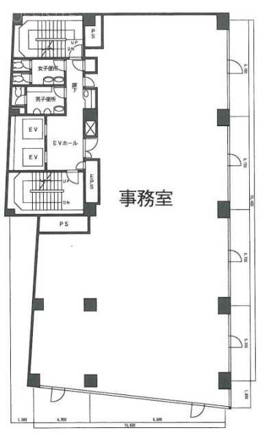 安井平河町ビル1F～9F 間取り図