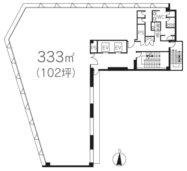 日土地千葉中央ビル2F 間取り図