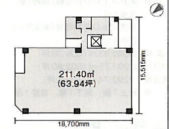 虎の門センタービル201 間取り図