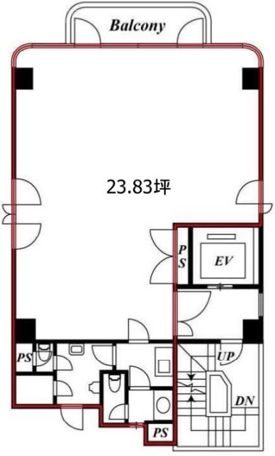 麻布マルカビル9F 間取り図