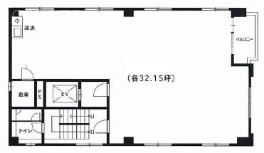 ジェイビルⅡ3F 間取り図