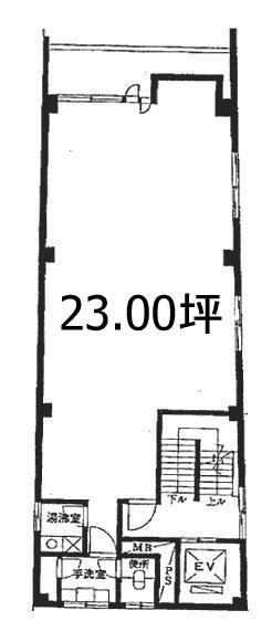 プランセスビル4F 間取り図