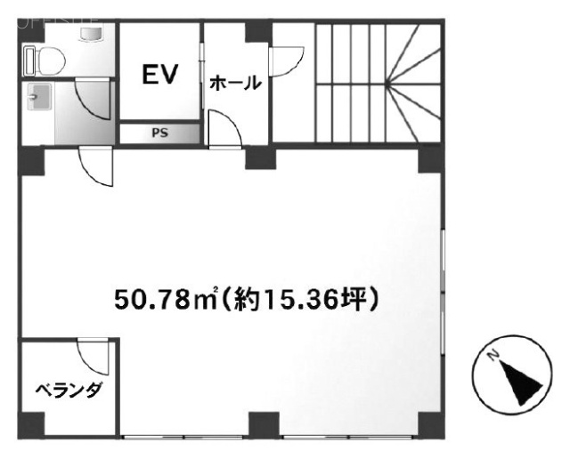 千信ビル1F 間取り図