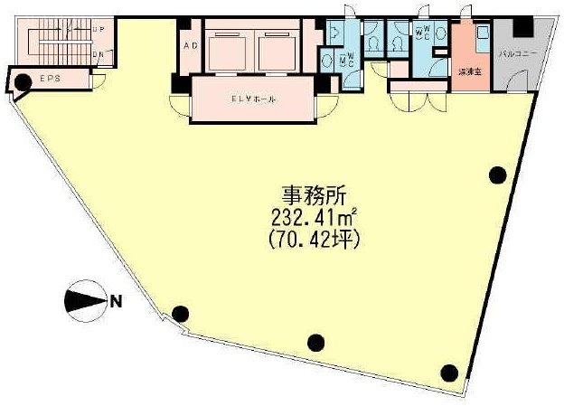 センタークレストビル8F 間取り図