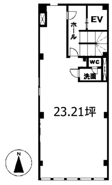 カメラ太陽堂ビル1F 間取り図