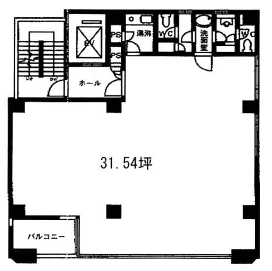 グランド日本橋小伝馬町1F 間取り図