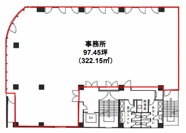 第3キンズメンビル3F 間取り図