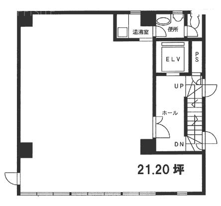 IN TOKYOビル3F 間取り図