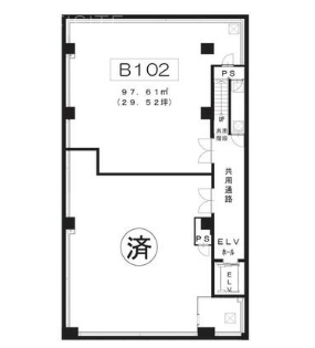 サンリット六町ⅡB1F 間取り図