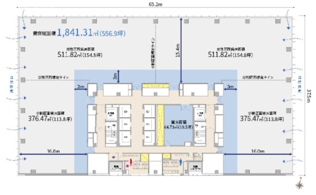 目黒セントラルスクエア14F 間取り図