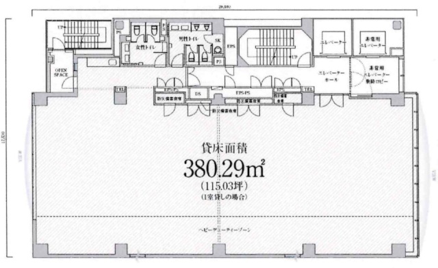 PMO EX 梅田ビル3F 間取り図