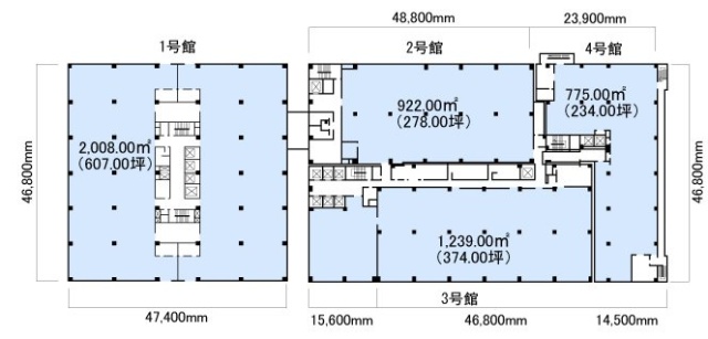 東京ダイヤビル1号館1101-1104 間取り図