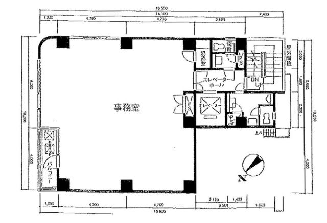 新小伝馬町ビル4F 間取り図