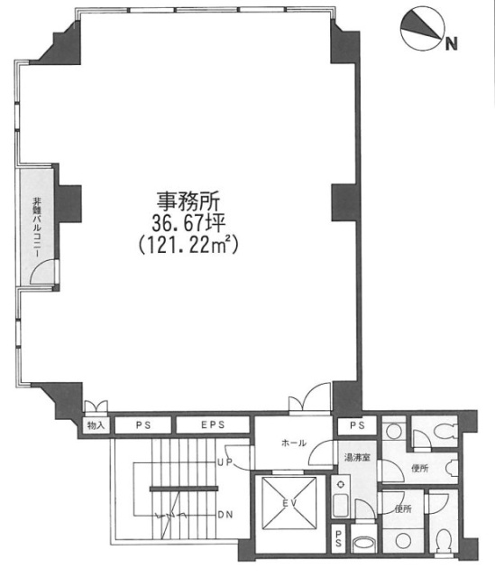 新川OMKビル5F 間取り図