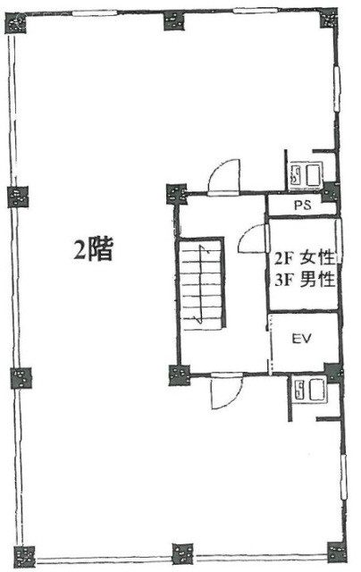 花園ビル4F 間取り図