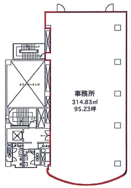 KDX門前仲町ビル7F 間取り図