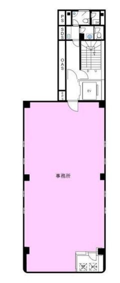 五反田シティトラストビル9F 間取り図