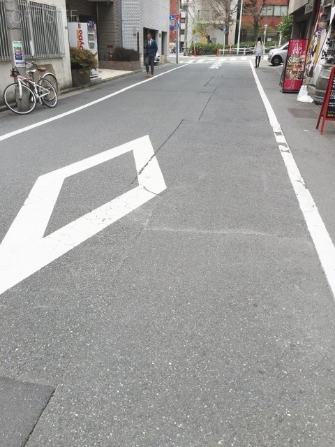 川名第二ビル ビル前面道路