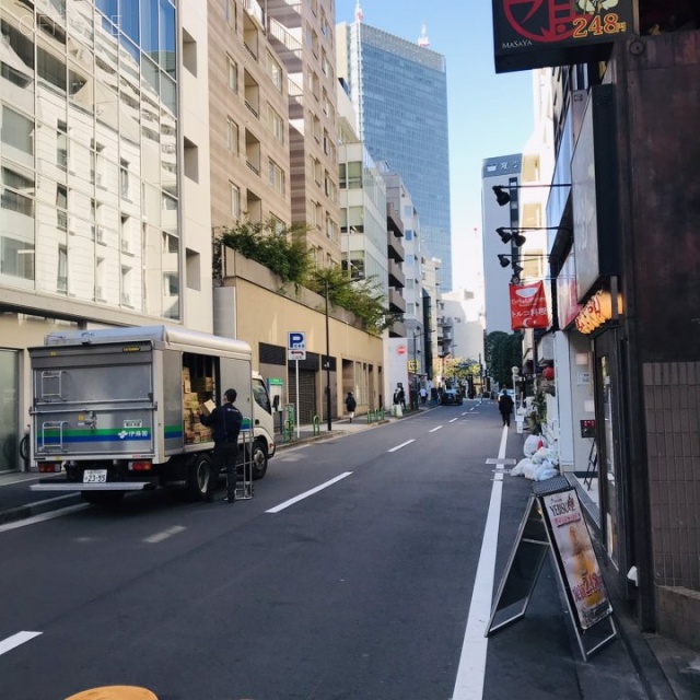 ディオ・スカーラ赤坂 ビル前面道路