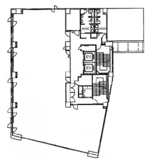水戸フコク生命ビル8F 間取り図