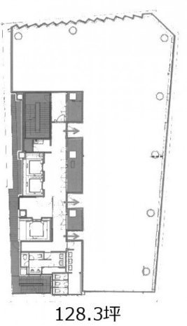 (仮称) 西銀座開発計画8F 間取り図