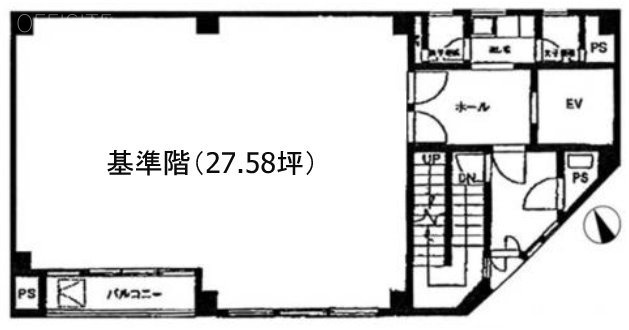 ユニオン小石川第二ビル701 間取り図