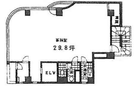 KOWAⅡビル4F 間取り図