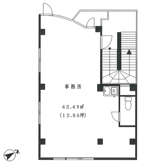 サンライズビル2F 間取り図