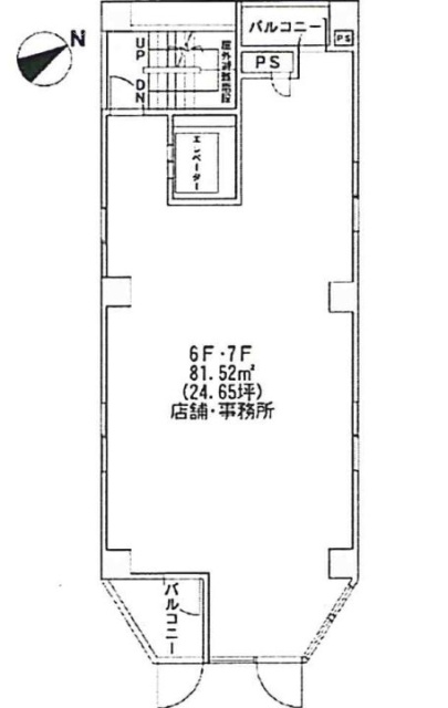 三ノ輪森野ビル7F 間取り図