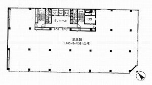 ユニゾ堀留町二丁目ビル9F 間取り図