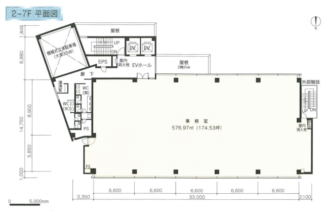 目白坂STビル7F 間取り図