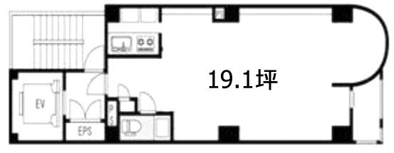 亀戸ウッディビル4F 間取り図