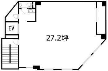 魚竹ビル2F 間取り図