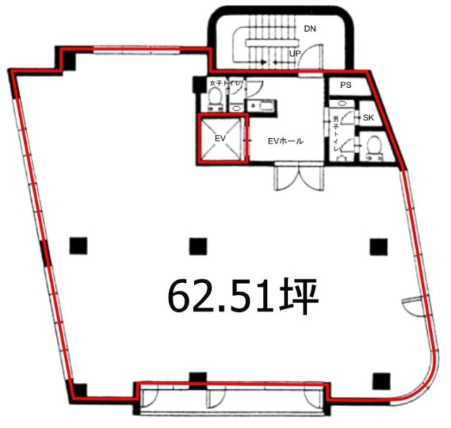 渋谷本町ビルB1F 間取り図