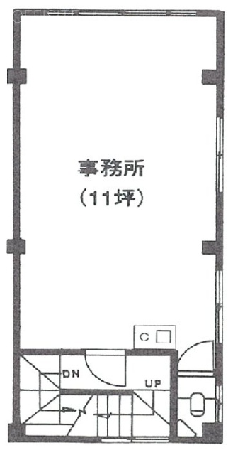 オガタビル1F 間取り図