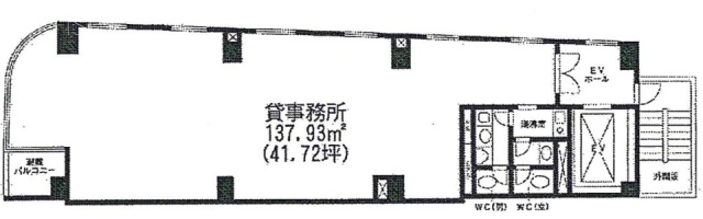 早稲田ビル6F 間取り図