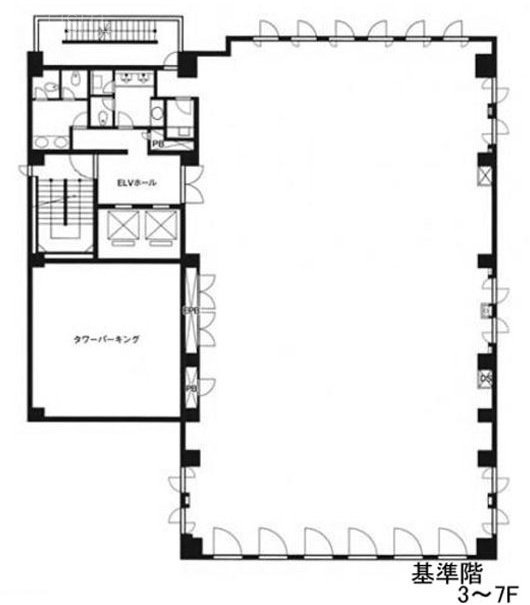 はが木場三ビル5F 間取り図