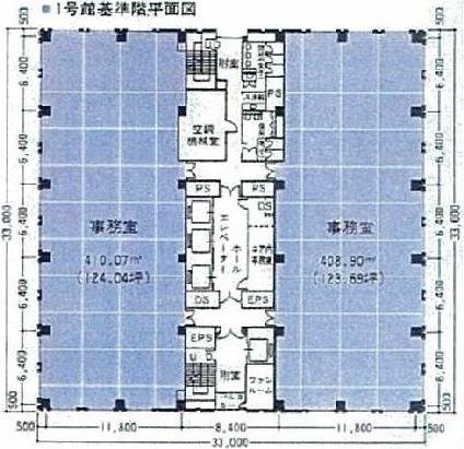 TOC大崎(大崎ニューシティ1号館)ビル19F 間取り図