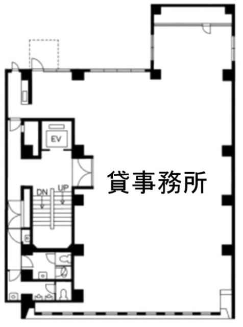 第2岩月ビル5F 間取り図