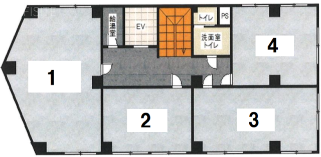 栄立新宿ビル6F 間取り図