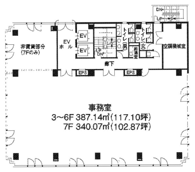 ORIENT BLD No140 OIトレーディングビル701 間取り図