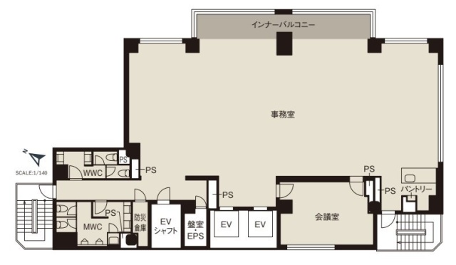 CIRCLES神保町Ⅱ10F 間取り図